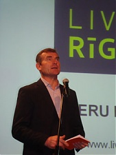 Я. Наглис на форуме партнеров LIVE RĪGA. 02.12.2009.